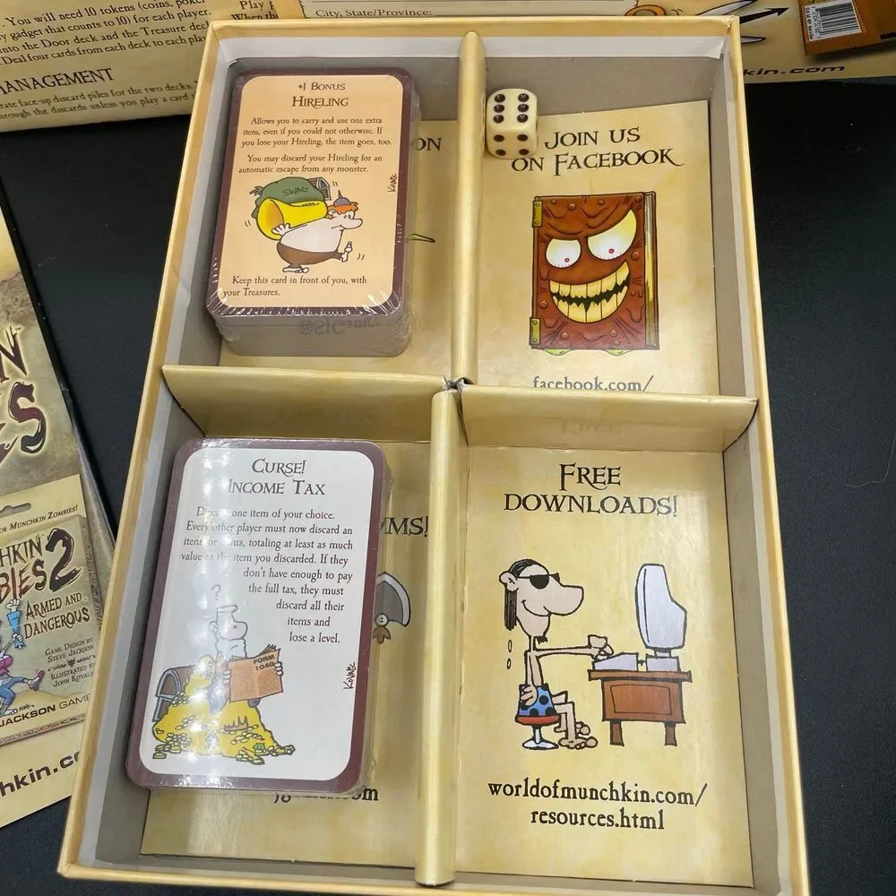 Munchkin Card Game Deluxe Edition Base Set Steve Jackson Games Shrink Wrapped